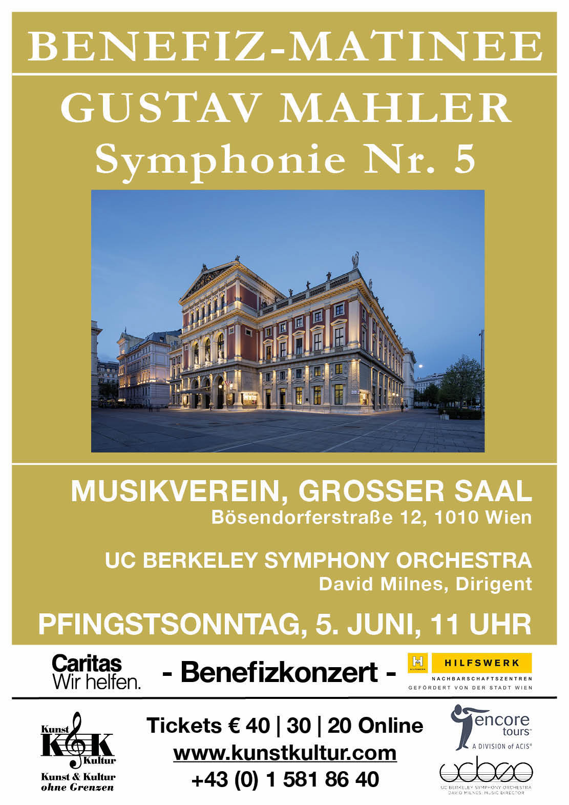 Benefiz-Matinee Gustav Mahler am 5. Juni 2022